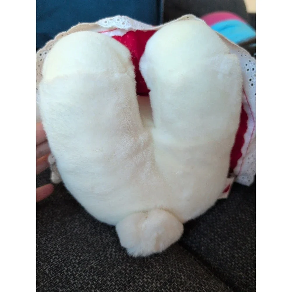 Rare Playful Pals Made Expressly for Mervyn's White Teddy Bear Plush Stuffed VTG